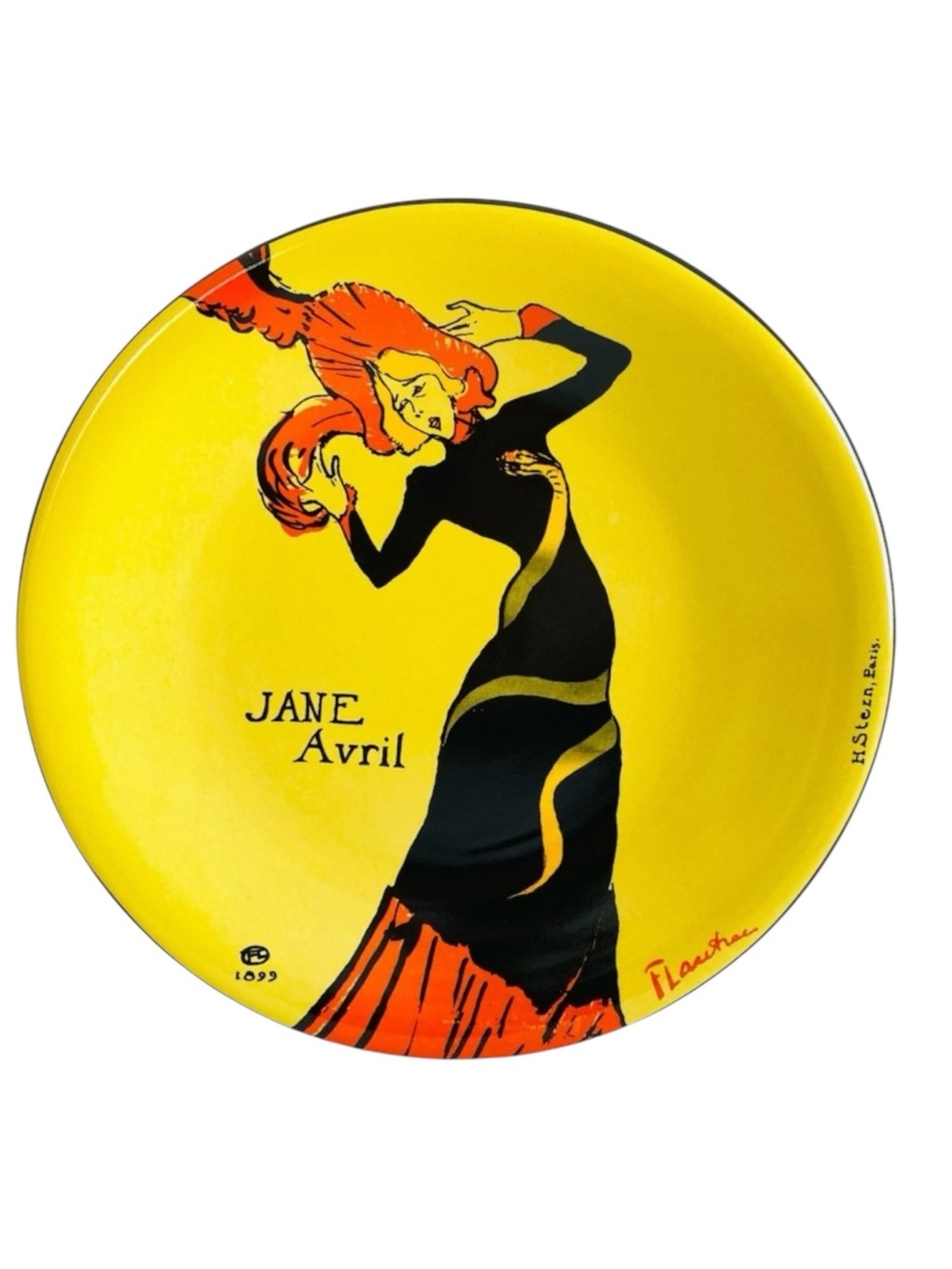 Jane Avril (1899), Henri de Toulouse-Lautrec Plates Set of 2 Dessert Plates